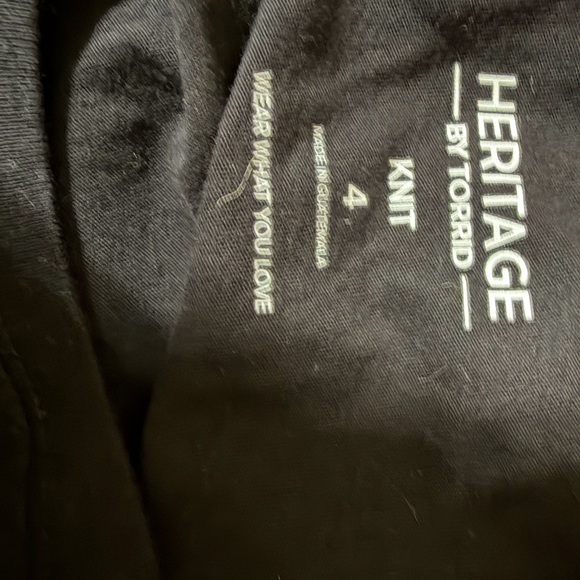 Torrid Black Floral Love Tee - Picture 3 of 3